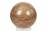 Polished Peach Moonstone Sphere - Madagascar #252021-1